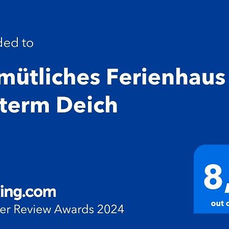 נורדסטרנד Gemuetliches Ferienhaus Hinterm Deich מראה חיצוני תמונה